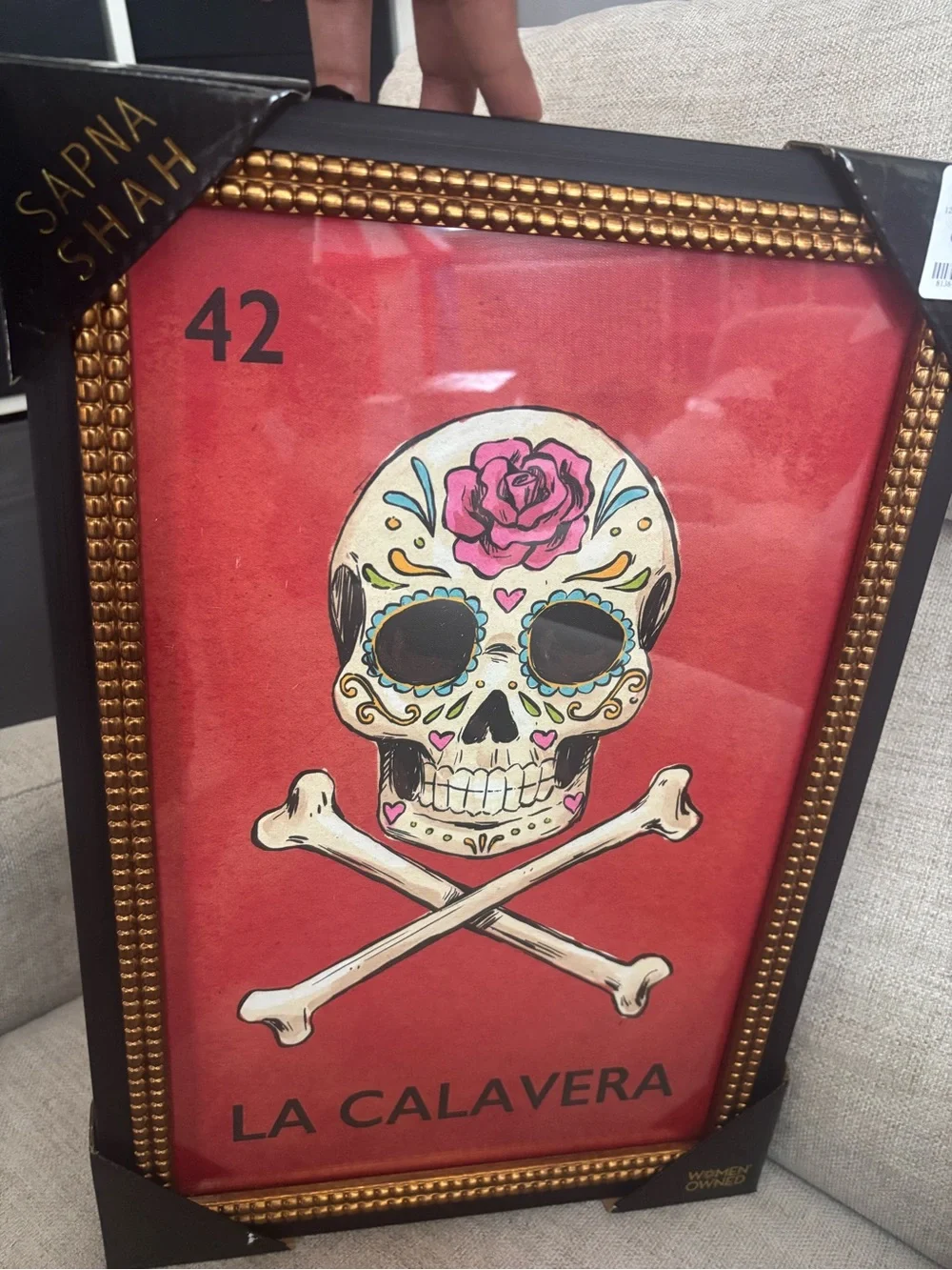 La Calavera #42 Loteria Wall Art Sapna Shah